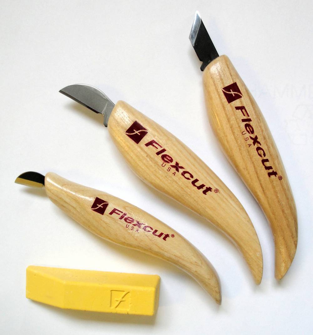 Starter Set of Wood Carving Knives by FlexCut