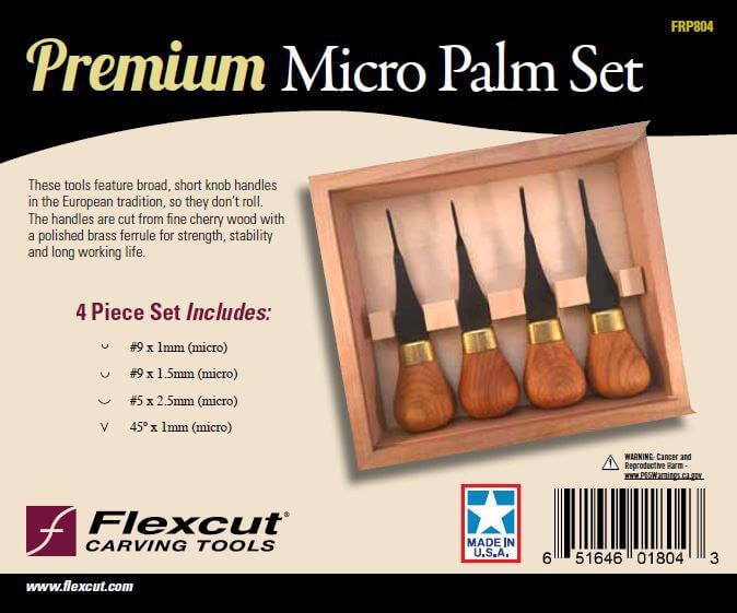 MT940 4mm Mixed Profile Micro Tool Set - Flexcut Tool Company