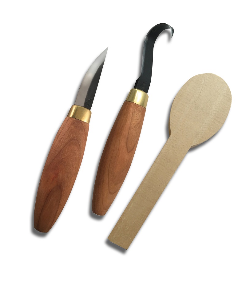 Spoon Wood Carving Tools Set 2pcs, Spoon And Bowl Carving Supplies