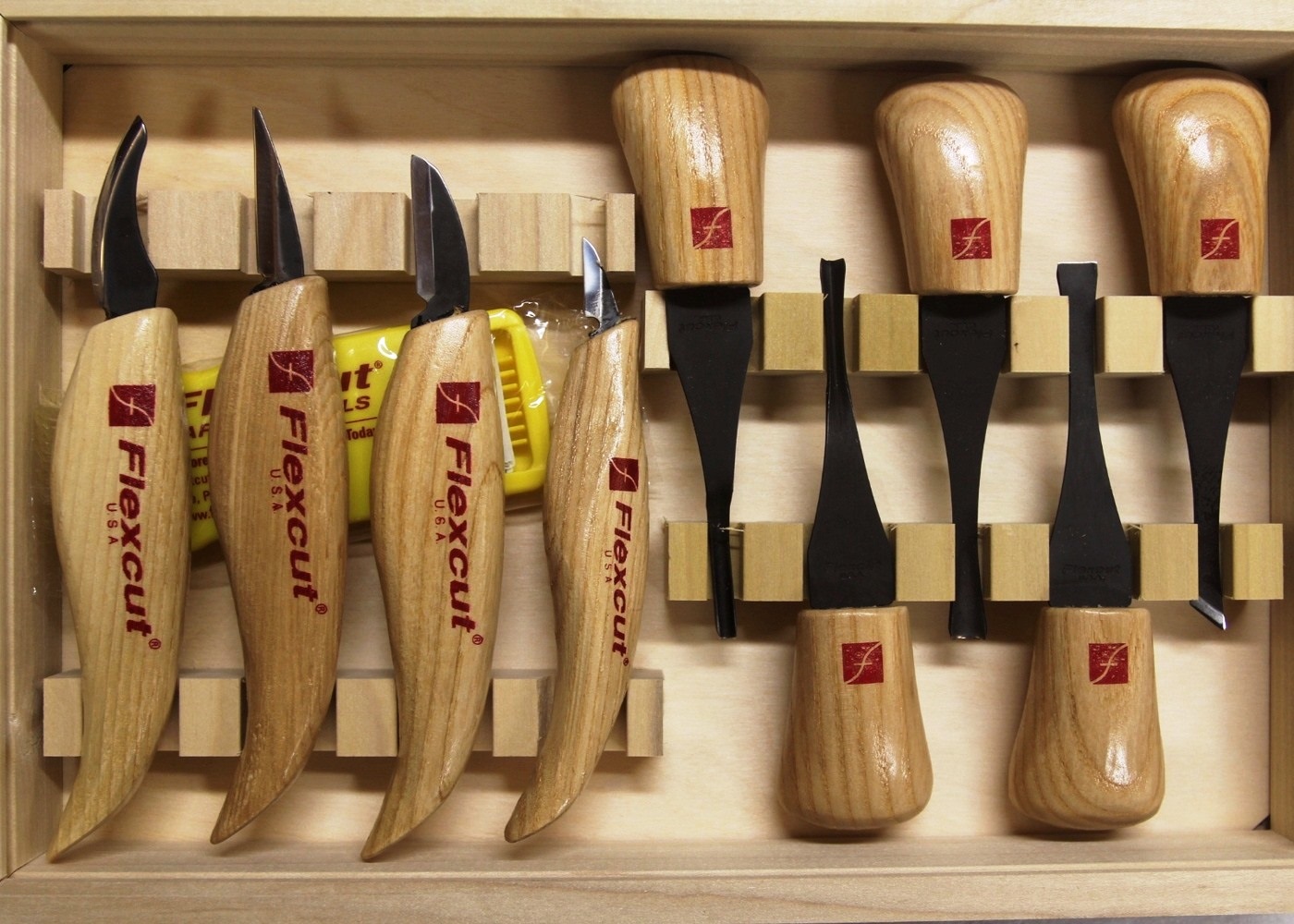 FLEXKN100 Flexcut 4 Piece Wood Carving Knife Set